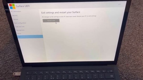 Microsoft Surface Laptop 2 - How To Enter BIOS (UEFI) & Boot From USB