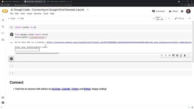 Google Colab - Connecting to Google Drive! смотреть онлайн