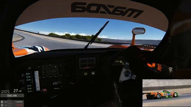 Assetto Corsa - Mazda 787B @ Laguna Seca - 1:20:135 смотреть онлайн