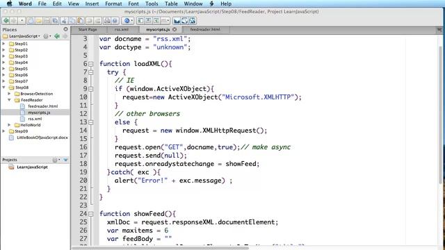 Processing XML files and RSS Feeds | Javascript (In Ten Easy Steps) смотреть онлайн