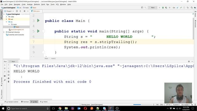 Changes in String class from Java 9 to Java 12 смотреть онлайн