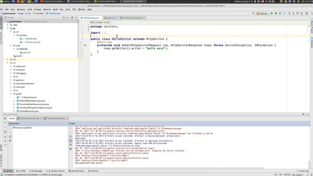 Java EE 5: Servlets 5: Аннотация WebServlet смотреть онлайн