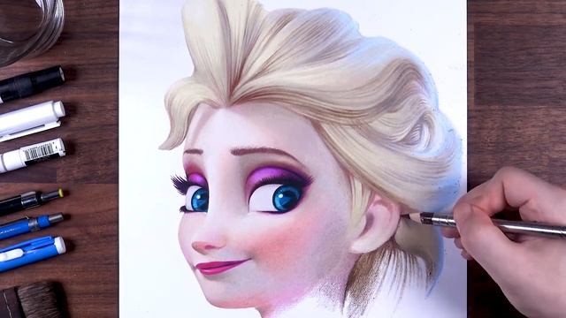 Drawing Frozen: Elsa | Drawholic