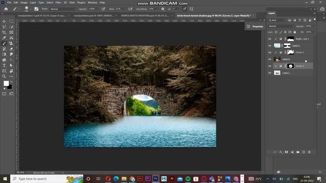 Simple Matte painting Photoshop Tutorial смотреть онлайн