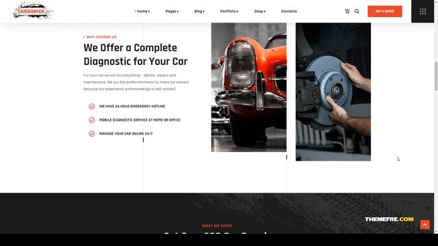 Carbonick - Auto Services and Repair WordPress Theme 13 wash Website Builder смотреть онлайн