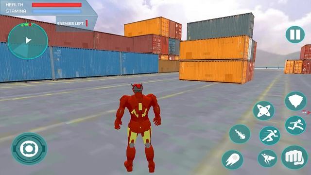 Flying Robot Hero - Crime City Rescue Robot car Transform Games _ android gameplay смотреть онлайн