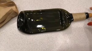 Декор для дома. Тарелка-бутылка. Оригинальная посуда