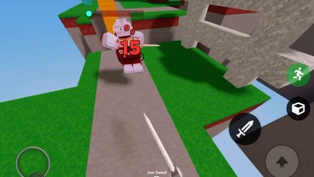 Iron armor vs diamond armor.. (Roblox Bedwars) смотреть онлайн