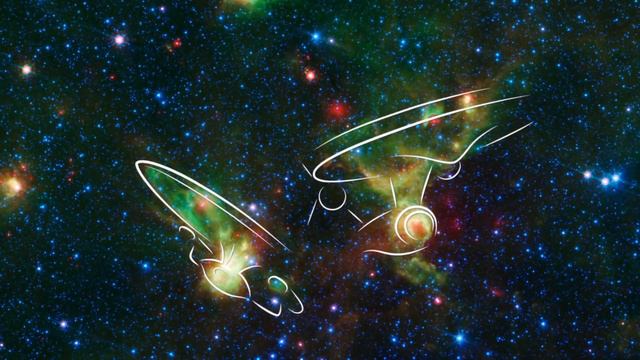 Star Trek Enterprise Nebulae Seen by Space Telescope | Video смотреть онлайн