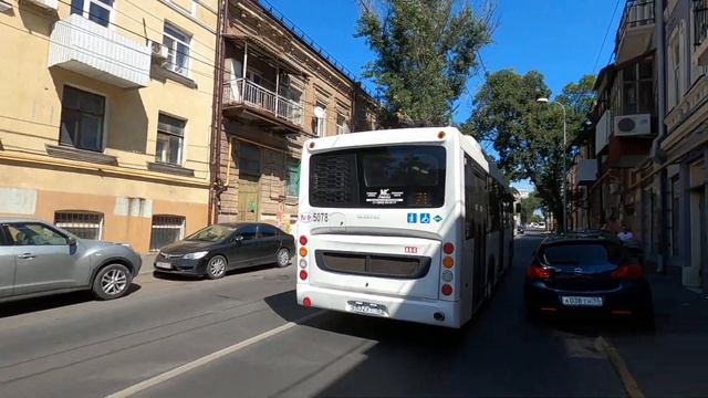 Ростов. Еду по Стачки без рук. Улица Московская, Будённовский, Большая Садовая. смотреть онлайн