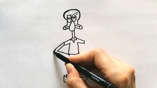 Как нарисовать СКВИДВАРДА / Сквидвард из Спанч Боба / How to draw Squidward смотреть онлайн