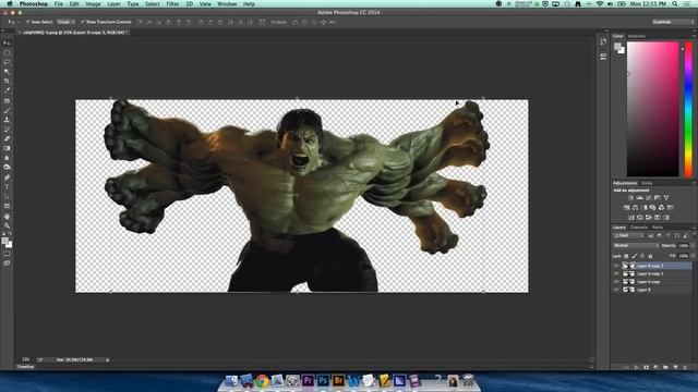 Photoshop CC GIF Tutorial Puppet Warp смотреть онлайн