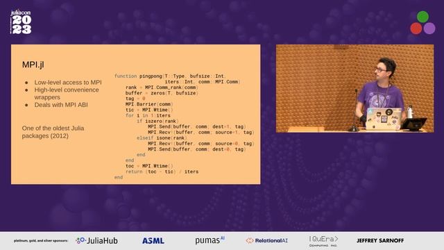 MPI, SVE, 16-bit: using Julia on the fastest supercomputer | Mosé Giordano | JuliaCon 2023 смотреть онлайн