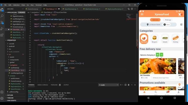 Tutorial: #11 Bottom Tab Navigator - Food Delivery App with React Native and Firebase смотреть онлайн