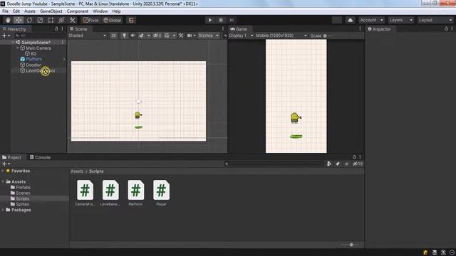 Making Doodle-Jump in Unity - Asmr Keyboard Sound смотреть онлайн