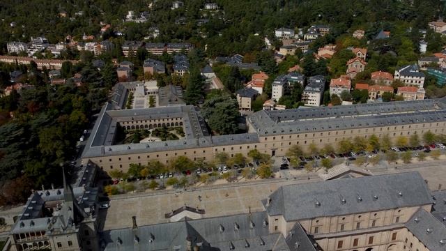 El Escorial Monastery and Palace Spain/ España from Above 4k - drone video Spain from Above смотреть онлайн