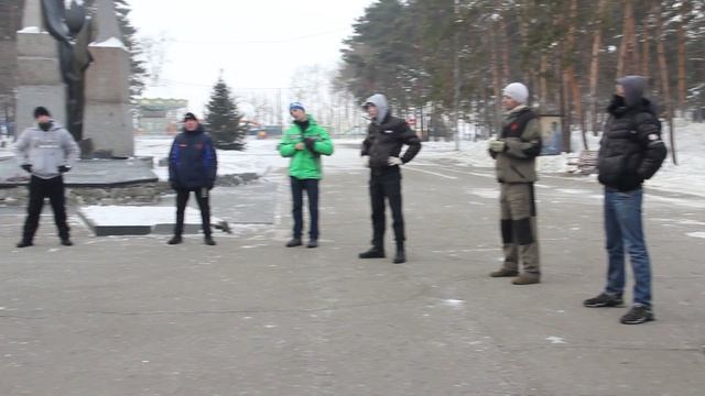 разминка участников акции "Русская пробежка" смотреть онлайн