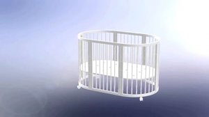 Краткая видеоинструкция по сборке круглой кроватки
