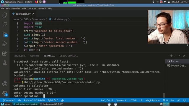 Easy calculator program with few lines of code in python | The skill club/Het Patel смотреть онлайн