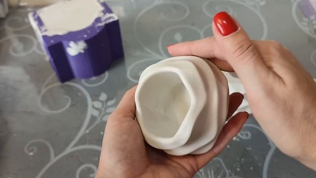 Как сделать кашпо из гипса своими руками - Гипсовые кашпо в силиконовых формах смотреть онлайн