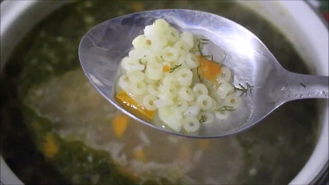 СУП, РЕЦЕПТЫ, СУП НА КУРИНОМ БУЛЬОНЕ С КОЛЬЦАМИ МАКАРОНАМИ смотреть онлайн