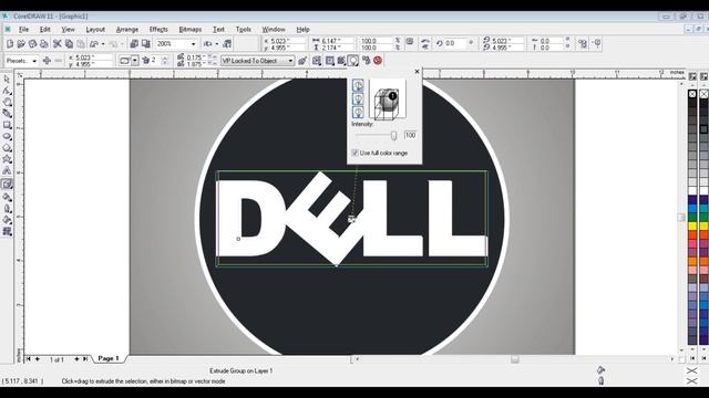 Coreldraw tutorial: How to | make | Dell | logo in | coreldraw| смотреть онлайн