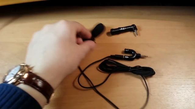 Внешний микрофон для телефона + переходник. Посылка из Китая. смотреть онлайн