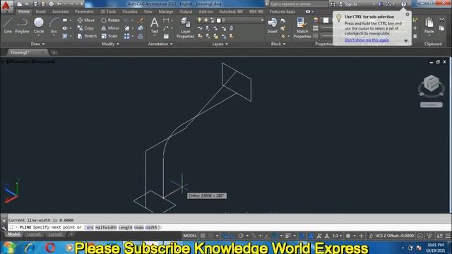AutoCAD 3D : Module 2, Using Loft , Sweep, Shell, Revolve Command in Hindi, Explained with example. смотреть онлайн