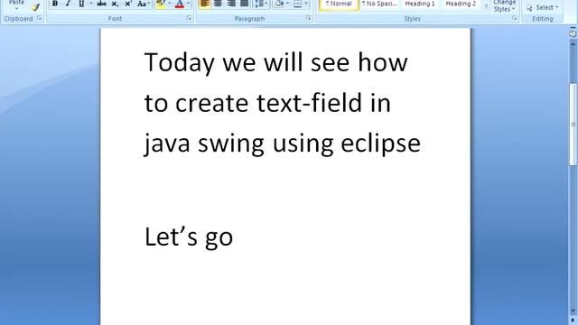 how to create text-field in java swing using eclipse смотреть онлайн