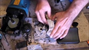 устранение течи масла электро пилы
