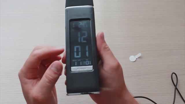 Настольная лампа LED с AliExpress, часы, будильник, календарь и термометр 4в1. смотреть онлайн
