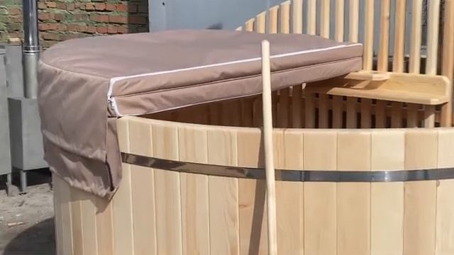 Японская баня Офуро Фурако AltWood со встроенной печью | Купель с подогревом воды смотреть онлайн