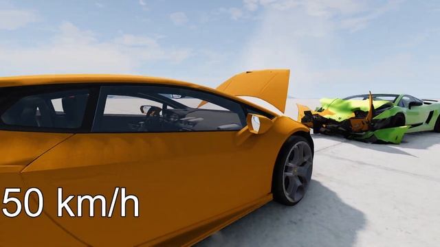 LAMBORGHINI HURACAN vs GALLARDO! 250 Km/H CRASH TEST! - BeamNg Drive смотреть онлайн