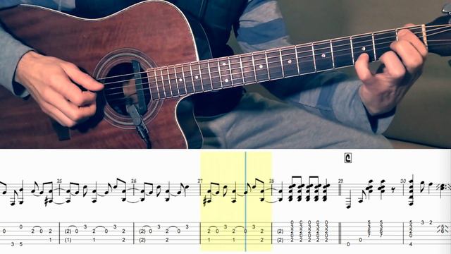 Tommy Emmanuel - Those Who Wait (preview). Fingerstyle. How To Play On Guitar (notes+TAB). смотреть онлайн
