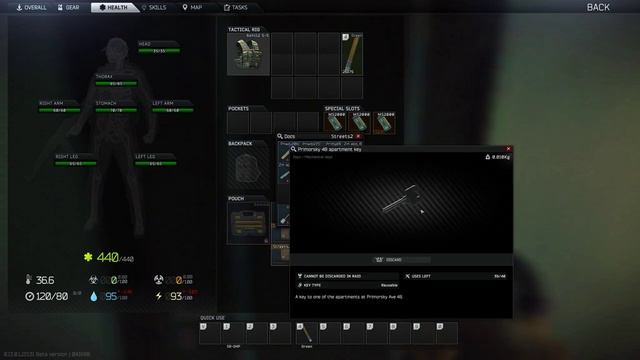 Streets of Tarkov - Primorsky 48 apartment key смотреть онлайн