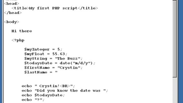 PHP & MySQL_Intro to Variables_Part5 смотреть онлайн
