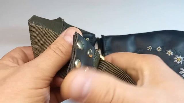 Женская сумка из натуральной кожи с вышивкой... смотреть онлайн
