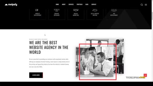 Meipaly - React Next Digital Services Agency Template portfolio corporate Website Builder смотреть онлайн