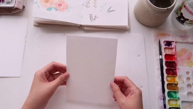 Loose watercolor floral tutorial - step by step for beginners смотреть онлайн