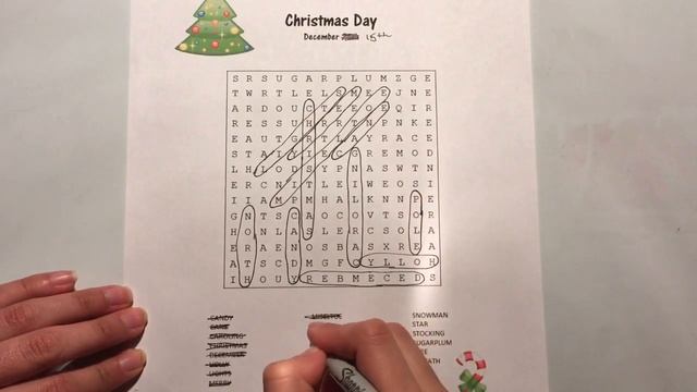 Christmas Word Search Puzzle | Word Search with me 2018 смотреть онлайн