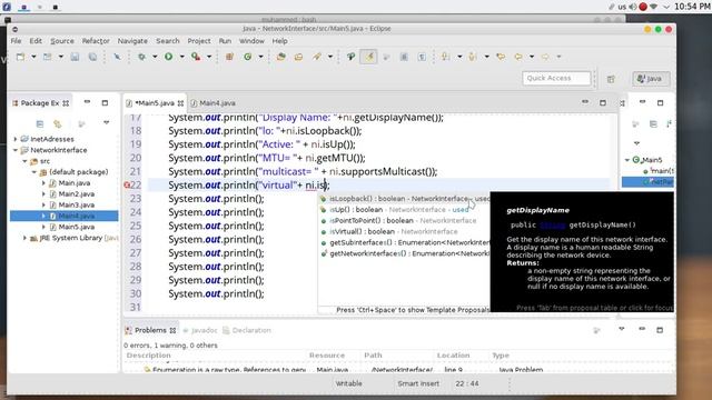 45 JAVA Networking Network Interface смотреть онлайн