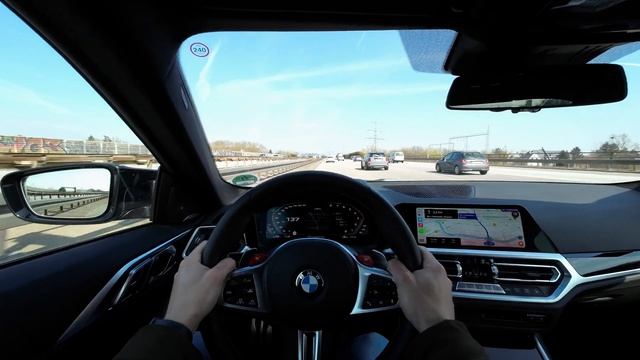 BMW M4 Competition G82 Driving Video Test Drive POV ASMR (Binaural Audio)