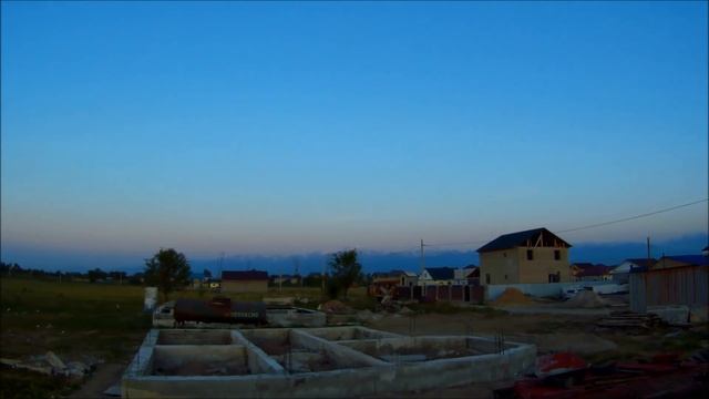 МПС Алматы. Первый день кладки кирпича. Вечер. 12.06.2017.