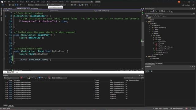 Dear ImGui in Unreal Engine 5 with C++ смотреть онлайн
