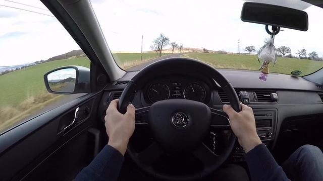 Skoda Rapid 1.2 TSI (2013) POV Test Drive + Acceleration 0 - 160 Km/h