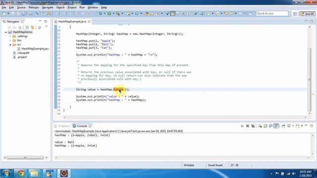 How to remove key and value from the HashMap? | HashMap (Remove) | Java Collection Framework смотреть онлайн