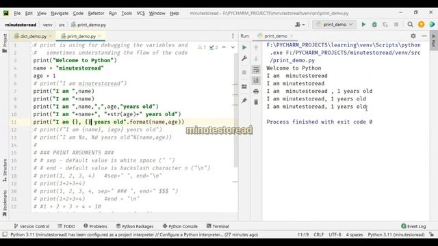 Python Print Demo in Tamil | TypeCasting | Variables | For Beginners| sep| end| types of print смотреть онлайн