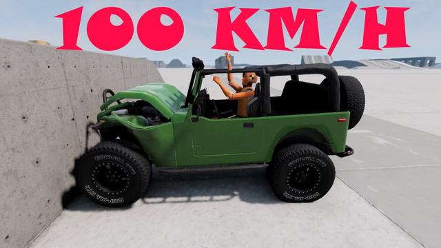 Смертельный эксперимент: Разбиваем манекен в джипе на 200 км/ч в BeamNG.drive смотреть онлайн