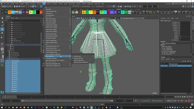 #RigTip Как скопировать скин на часть геометрии в Autodesk Maya? смотреть онлайн