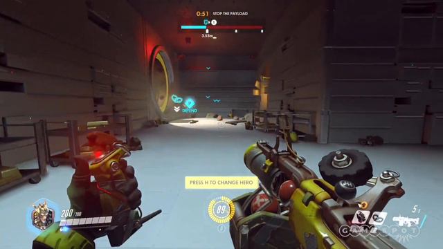 Junkrat Full Match - Overwatch Gameplay смотреть онлайн